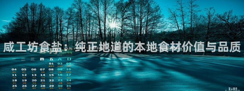 威九国际网站进入产品中心怎么进：咸工坊食盐：纯正地道的本地食